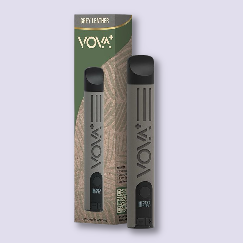 Vova Plus Vaporizer - Grey Leather HHCVapes