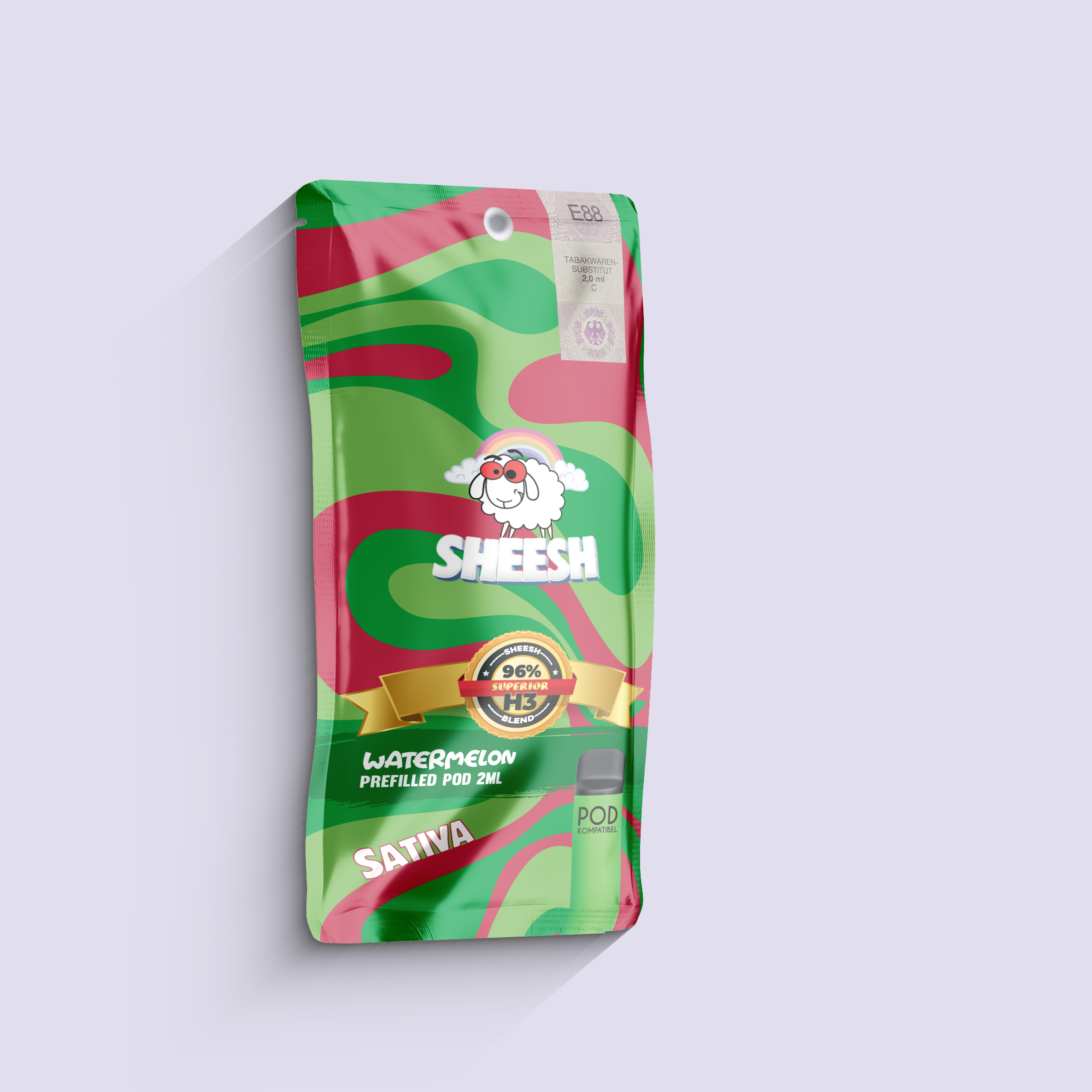 SHEESH - 96% H3 Superior Pod 2ml - Watermelon